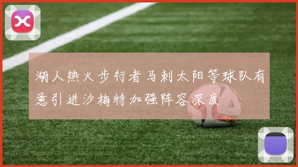 湖人热火步行者马刺太阳等球队有意引进沙梅特加强阵容深度